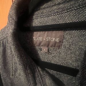 Slate and stone long sleeve shirt/jacket